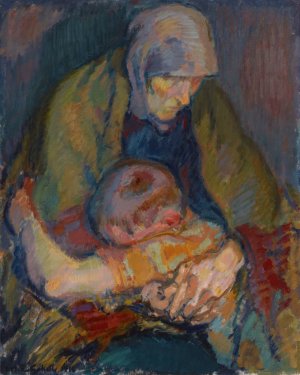 Pieta by Magnus Enckell Oil Painting