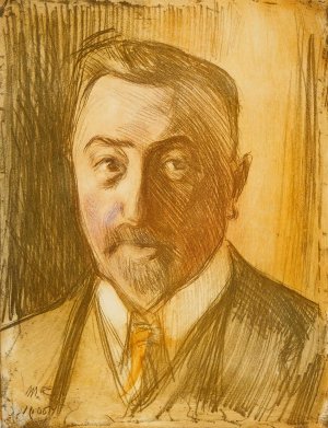 Portrait of Chamberlain Hjalmar Linder by Magnus Enckell Oil Painting