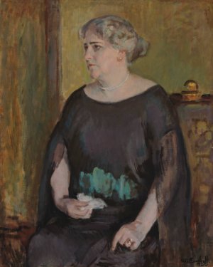 Portrait of Mrs. Lydia Keirkner by Magnus Enckell Oil Painting