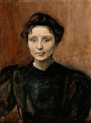 Portrait of Sculptor Madeleine Jouvray by Magnus Enckell Oil Painting