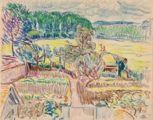 Puutarha Oil painting by Magnus Enckell