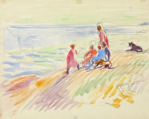 Shore Landscape by Magnus Enckell Oil Painting