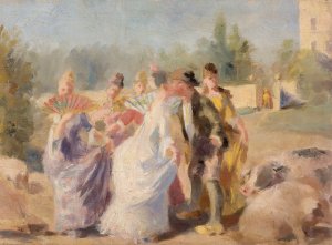 The Princess and the Swineherd by Magnus Enckell Oil Painting