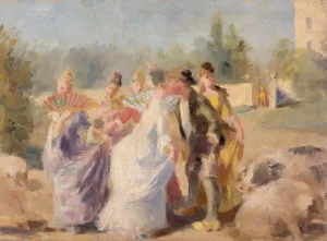 The Princess and the Swineherd by Magnus Enckell Oil Painting