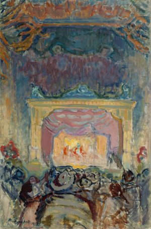 The Variety Theatre in Paris by Magnus Enckell Oil Painting