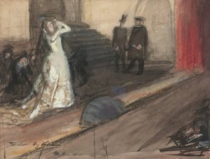 Theatre Scene by Magnus Enckell Oil Painting