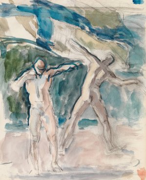 Two Men by Magnus Enckell Oil Painting