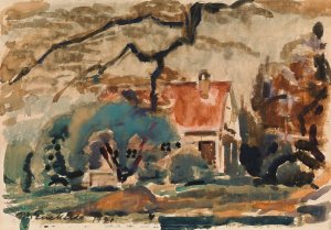 Villa of the Artist in Kilo by Magnus Enckell Oil Painting