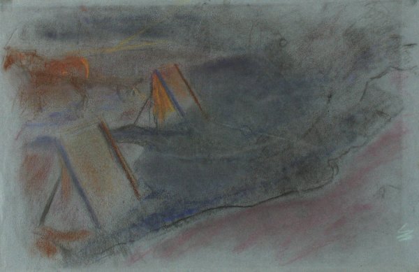 Working Horse, study by Magnus Enckell - Hand-Painted Oil Painting Reproduction