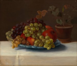 Grapes And Apples by Magnus Von Wright Oil Painting