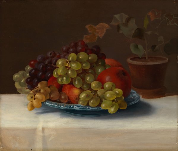 Main Product Photo of Grapes And Apples  Painting by Magnus Von Wright
