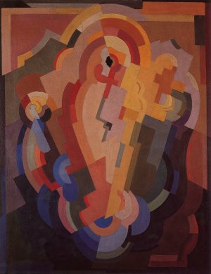 Abstract Composition by Mainie Jellett Oil Painting