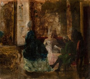 Costume Scene by Maksymilian Gierymski Oil Painting