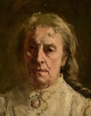 Head of a woman by Maksymilian Gierymski Oil Painting
