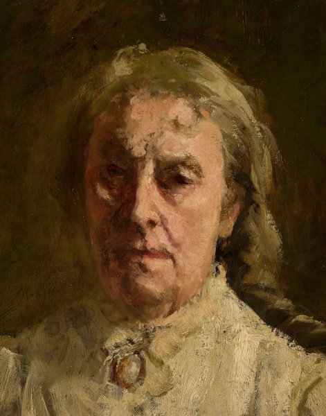 Main Product Photo of Head of a woman Painting by Maksymilian Gierymski