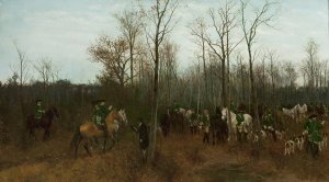 Return from hunting by Maksymilian Gierymski Oil Painting