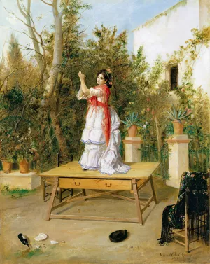 Dancing by Manuel Cabral Aguado Bejarano Oil Painting