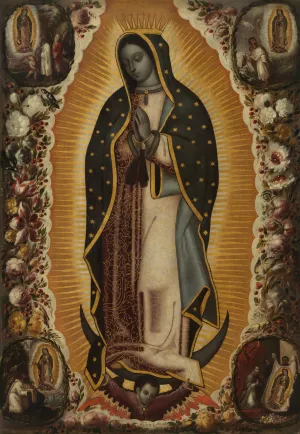 Virgin of Guadalupe by Manuel De Arellano Oil Painting