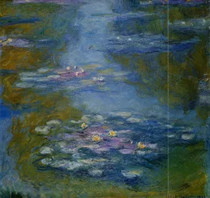 Water-Lilies by Manuel Wssel De Giumbarda - Oil Painting Reproduction