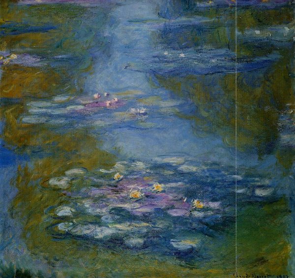 Water-Lilies by Manuel Wssel De Giumbarda - Hand-Painted Oil Painting Reproduction