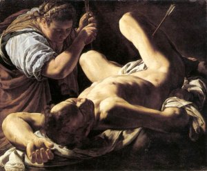 St Sebastian Tended by St Irene