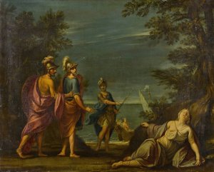 Armida Abandoned by Rinaldo by Marcantonio Franceschini (Follower) Oil Painting