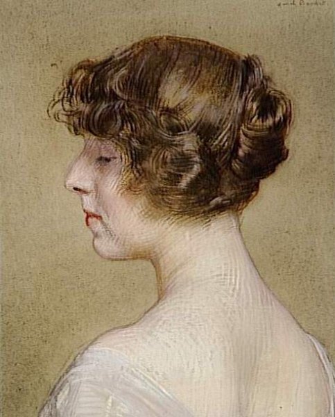 Main Product Photo of Portrait de Madame Fabre nee Yvonne Warrain Painting by Marcel Andre Baschet