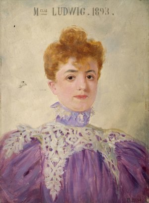Jeanne Ludwig by Marcel Baschet Oil Painting