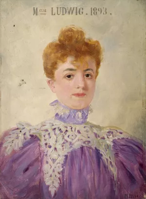 Jeanne Ludwig by Marcel Baschet Oil Painting