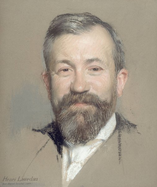 Portrait d'Henri Lavedan, homme de lettres et auteur dramatique  by Marcel Baschet - Hand-Painted Oil Painting Reproduction