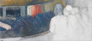 The box , the theater by Marcel Jefferys Oil Painting