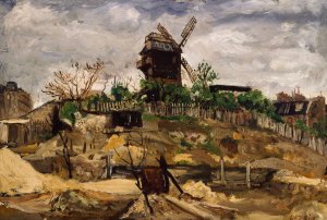 Le moulin de la Galette by Marcel Leprin Oil Painting