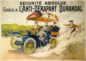 Securite Absolue Grace A L'anti-Derapant Durandal by Marcellin Auzolle Oil Painting