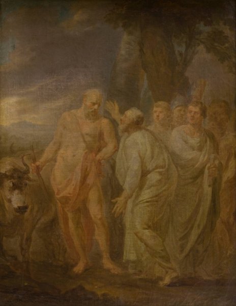 Cincinnatus  by Marcello Bacciarelli - Hand-Painted Oil Painting Reproduction