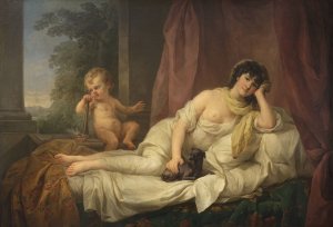 Portrait of Anna Lampel by Marcello Bacciarelli Oil Painting