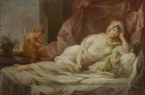 Portrait of Anna Lampel by Marcello Bacciarelli Oil Painting