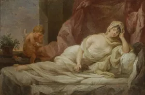 Portrait of Anna Lampel by Marcello Bacciarelli Oil Painting