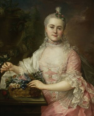 Portrait of Anna Szaniawska nee Scypion by Marcello Bacciarelli Oil Painting