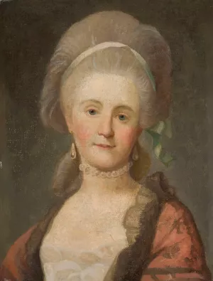 Portrait of Anna Szaniawska nee Scypion by Marcello Bacciarelli Oil Painting