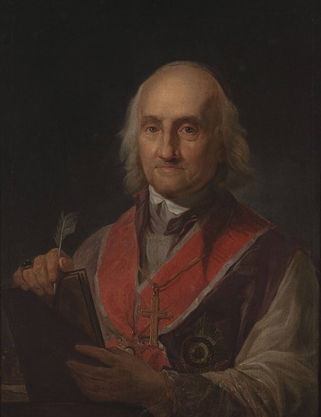 Portrait of John Baptist Albetrandi  by Marcello Bacciarelli - Hand-Painted Oil Painting Reproduction