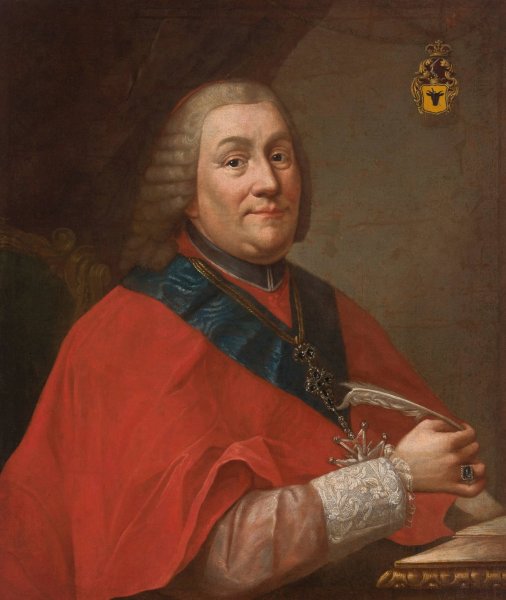 Portrait of Wladyslaw lubienski  by Marcello Bacciarelli - Hand-Painted Oil Painting Reproduction