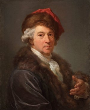Self-portrait by Marcello Bacciarelli Oil Painting