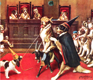Riding the Goat Oil painting by Marcellus Cassius