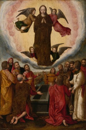 Assumption of the Virgin by Marcellus Coffermans Oil Painting