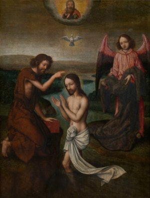 The Baptism of Christ by Marcellus Coffermans Oil Painting