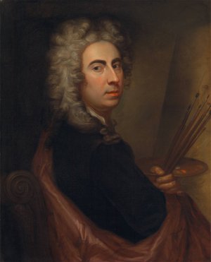 Self-Portrait by Marcellus Laroon The Elder Oil Painting
