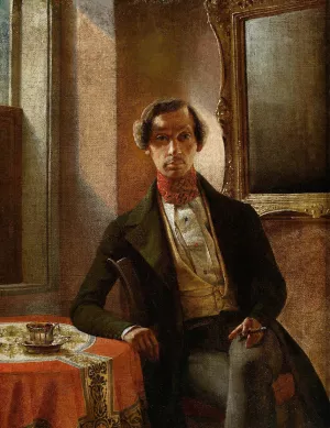 Self-portrait by Marcin Zaleski Oil Painting