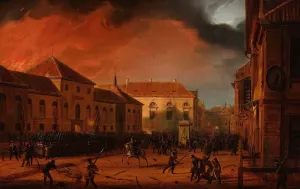Taking of the Warsaw Arsenal by Marcin Zaleski Oil Painting