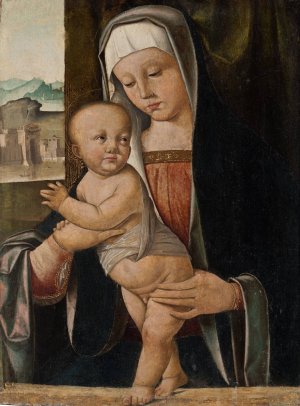 Madonna and Child by Marco Basaiti Oil Painting