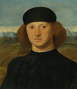 Portrait Of A Young Man, thought To Be alvise De Franceschi by Marco Basaiti Oil Painting